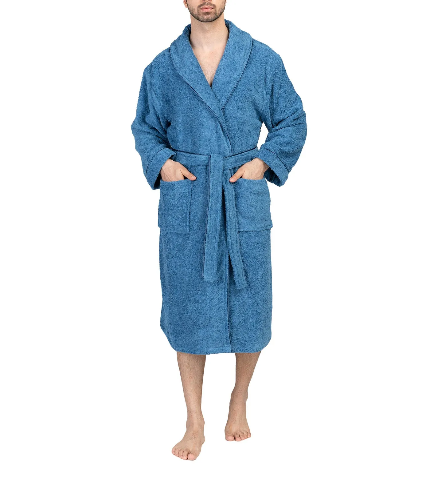 Terry Bathrobe - Blue