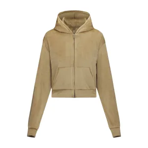 VELOUR HOODIE | GOLD