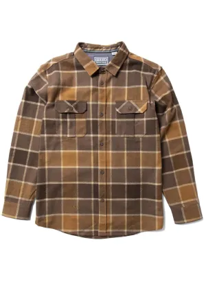 Vissla Creators Innovators Eco Ls Flannel - Dark Earth Dke