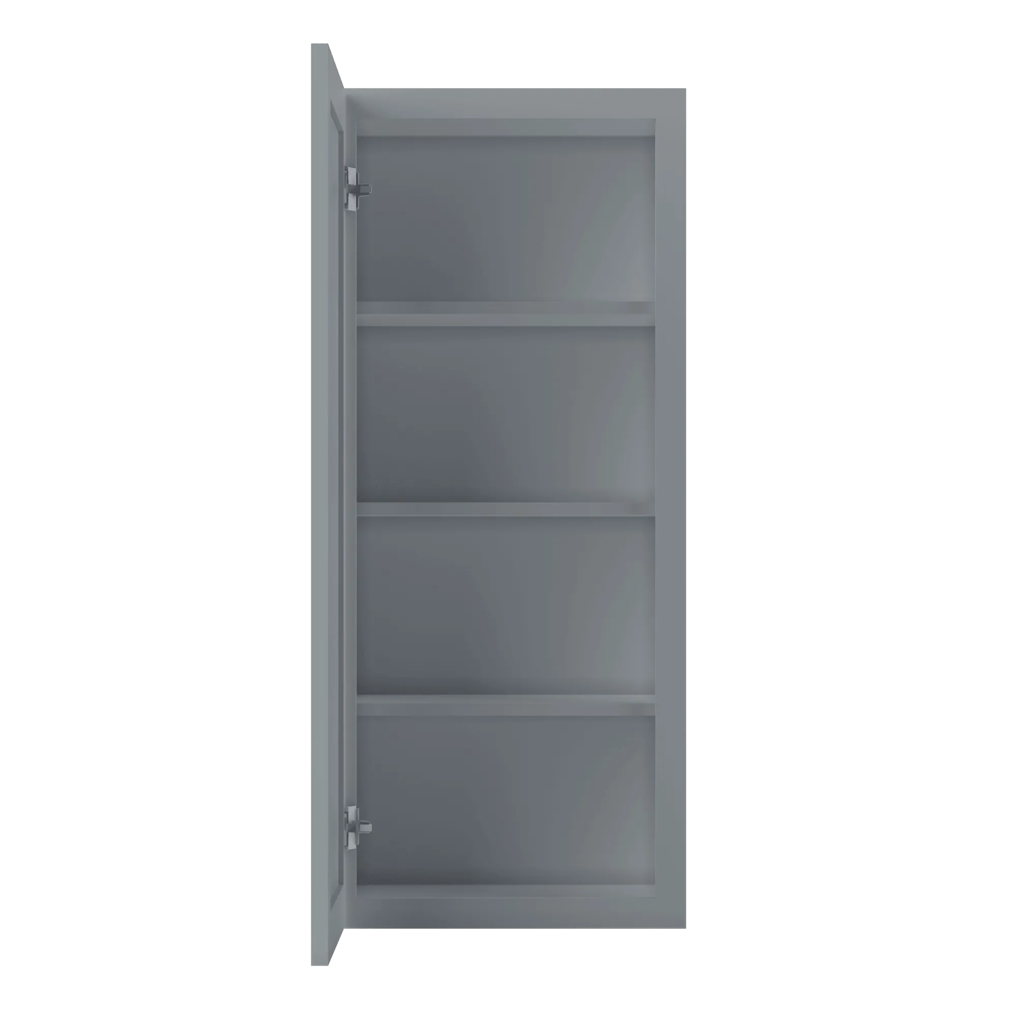 Wall Kitchen Cabinet W1842 Colonial Gray LessCare 18 in. width 42 in. height 12 in. depth