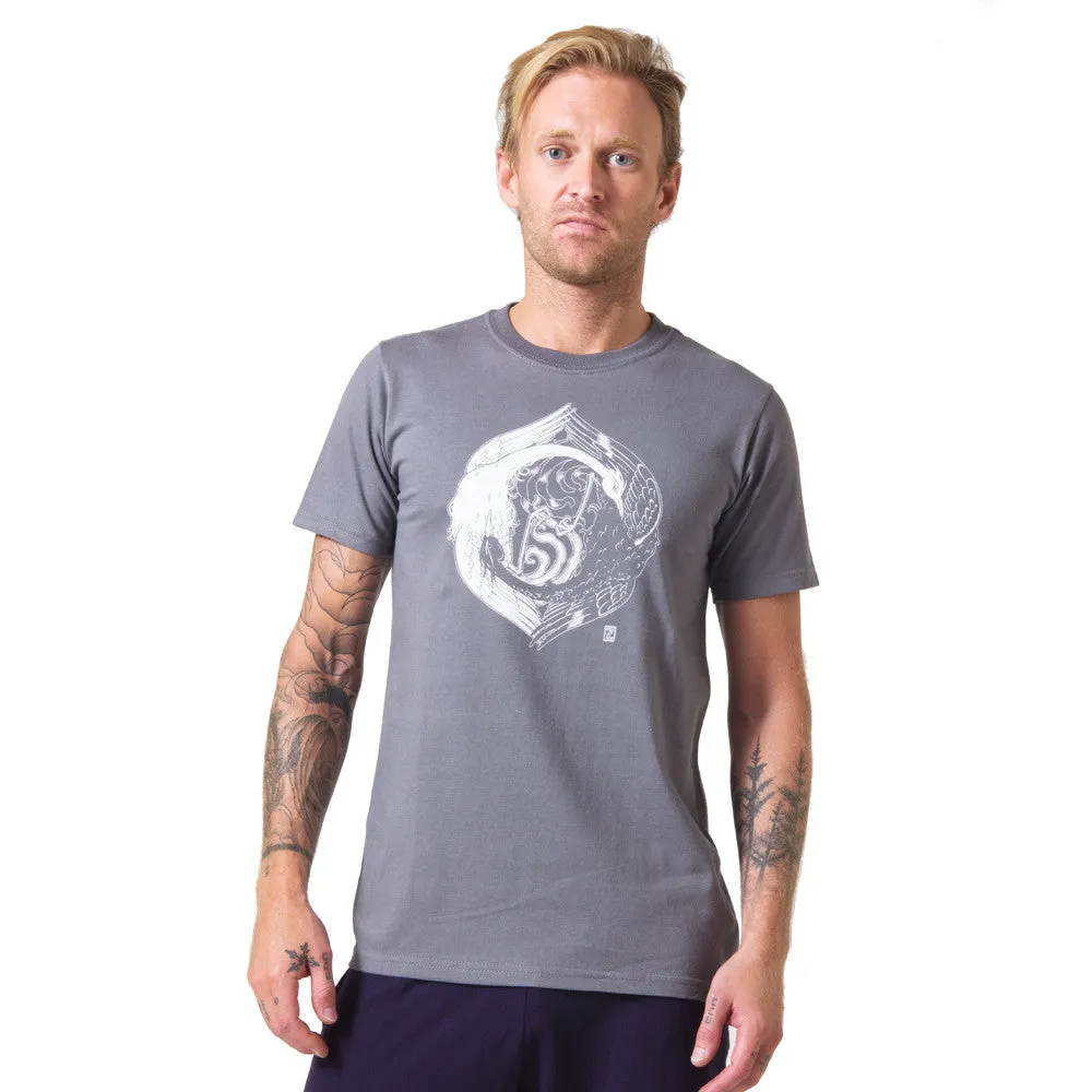 Zane Prater Yin Yang Organic Cotton T-shirt mens gray